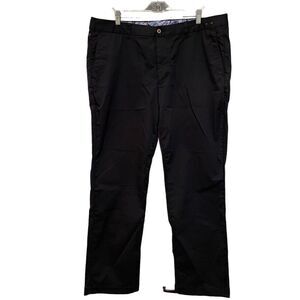 Tommy Bahama Mens Chinos 40x30 Navy Blue Cotton Stretch Flat Front Work Travel